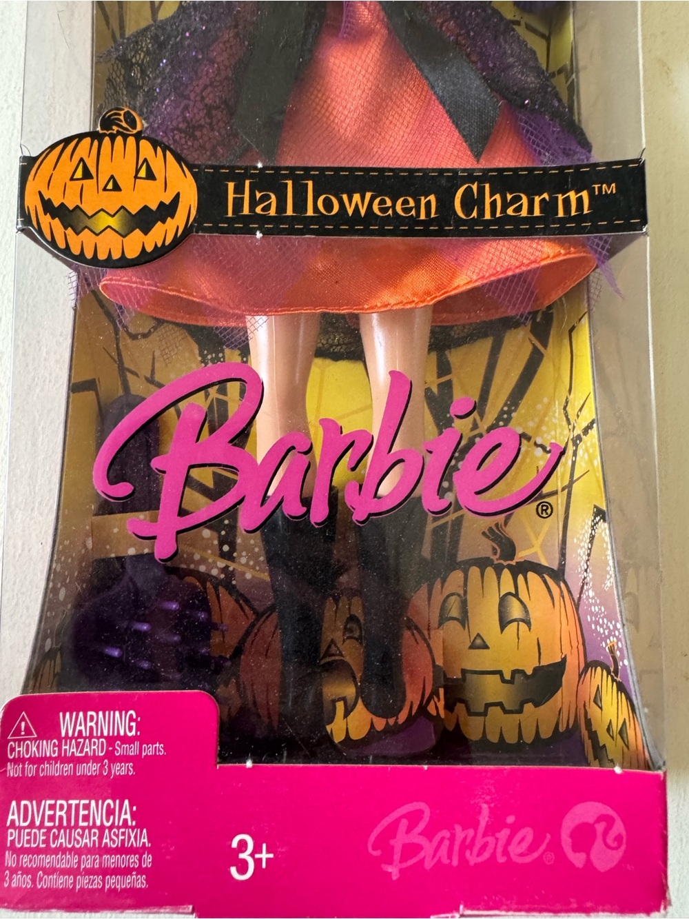 Barbie Halloween Doll in Orange Satin & Purple Tulle Outfit - Vintage 2006/2207 - Picture 4 of 5